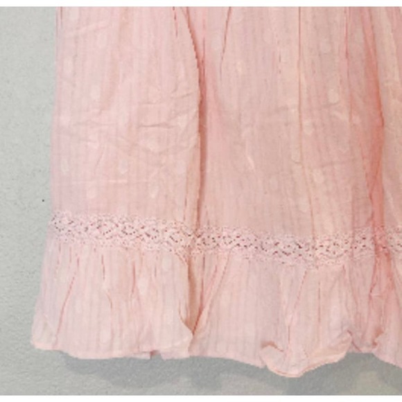 Lulu's Light Pink Boho Babydoll Dress Size S * Perfect for Summer DaysWD23 - Picture 9 of 11